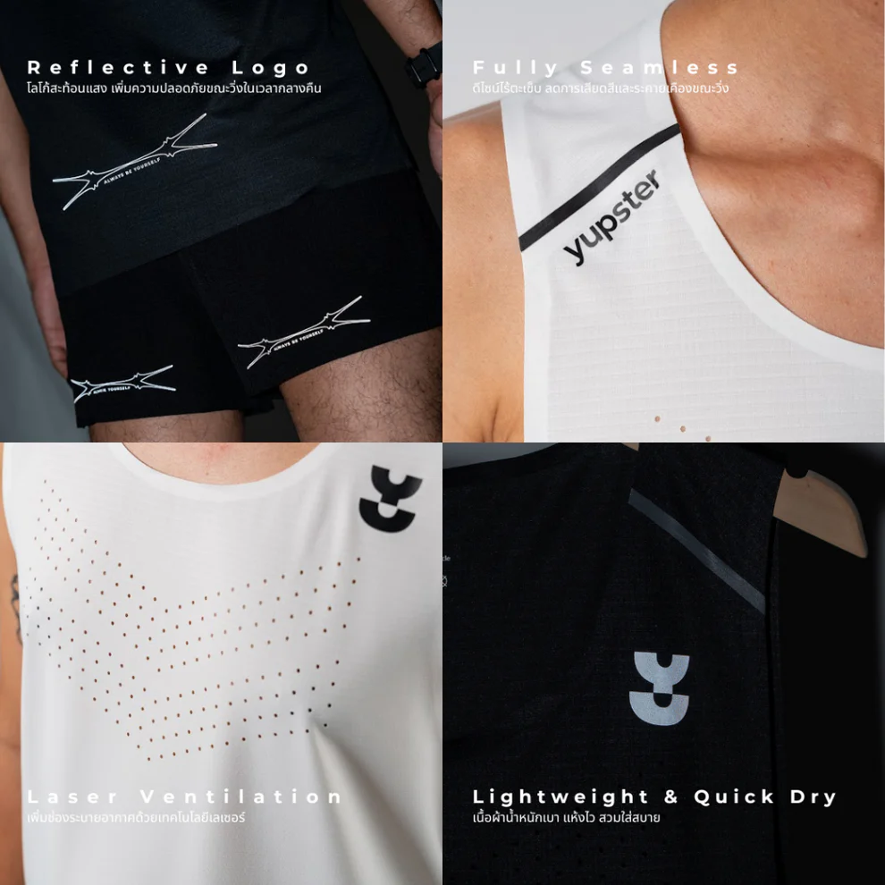 Running Singlet Pathmaker Collection - Black - Image 5